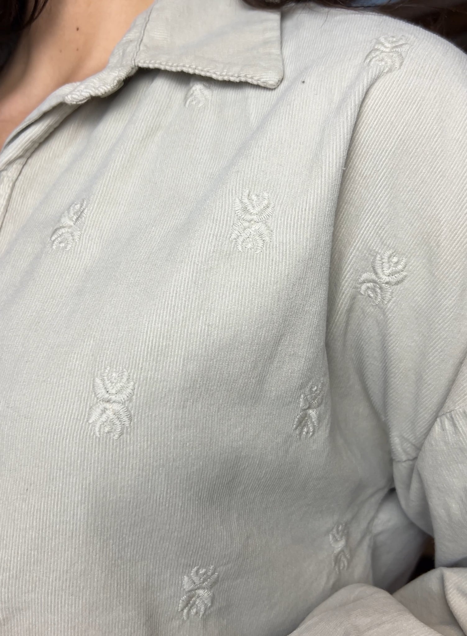 Maroon V-neck sweater