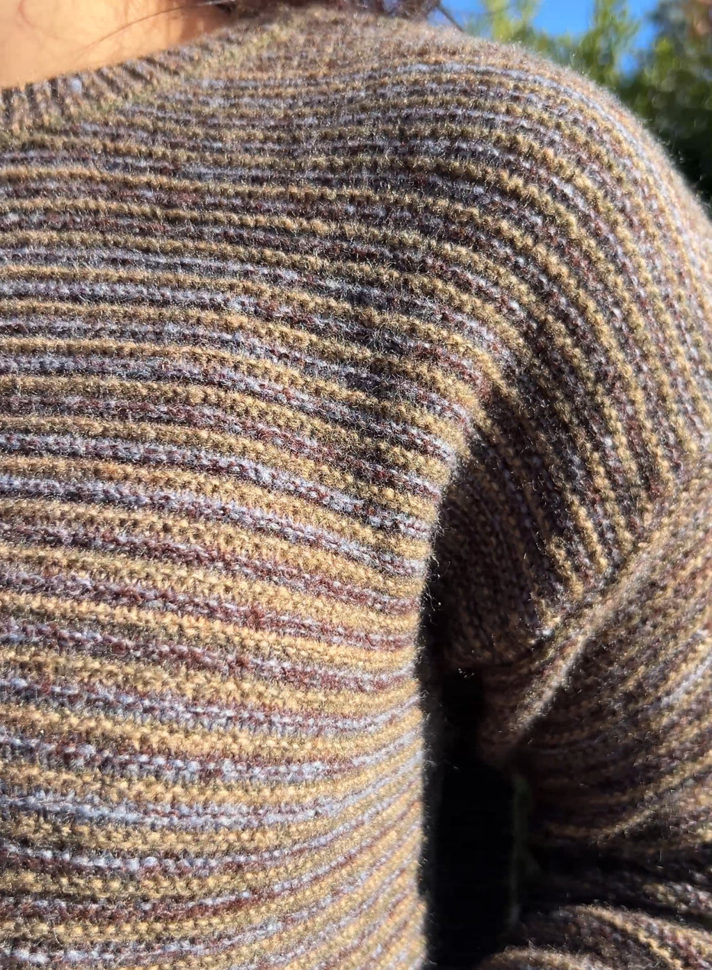 Jersey rayas gris verde