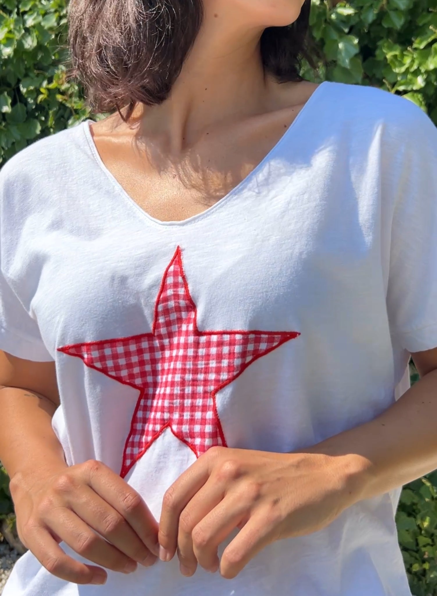 Camiseta estrella rojo