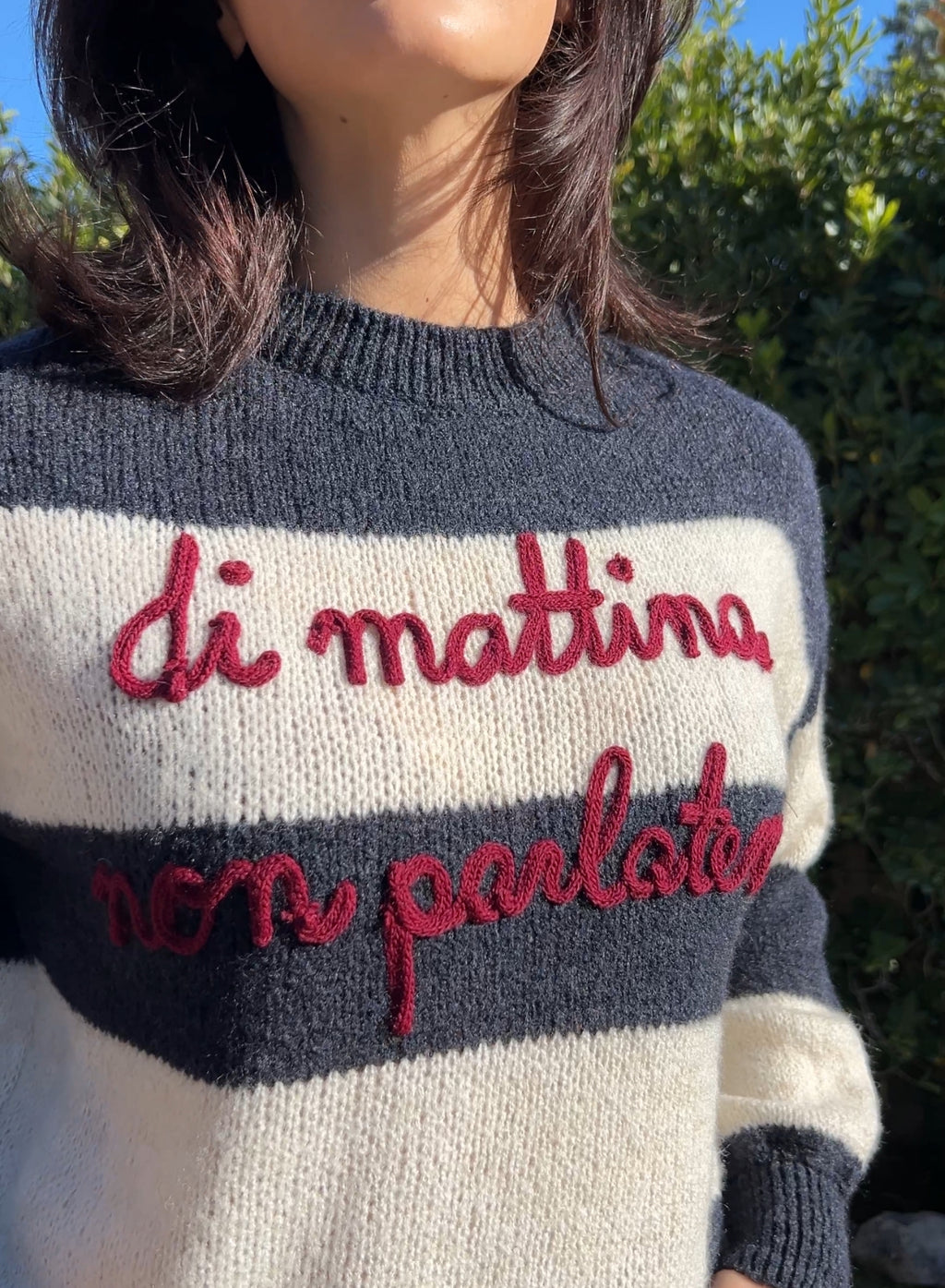 Maroon V-neck sweater