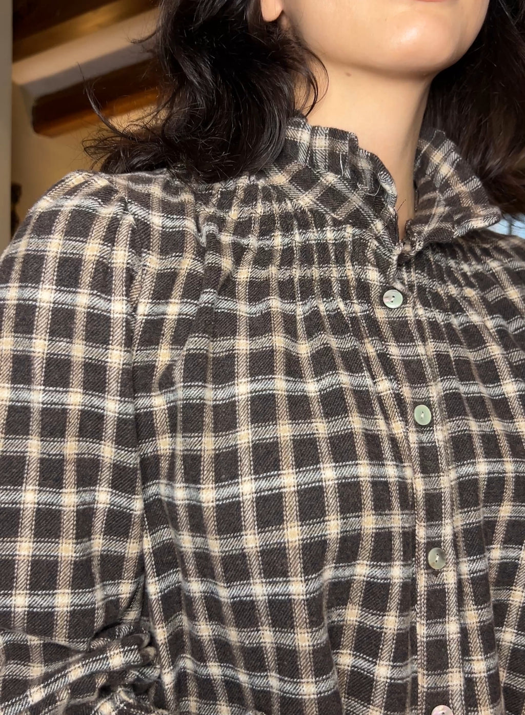 Maroon V-neck sweater