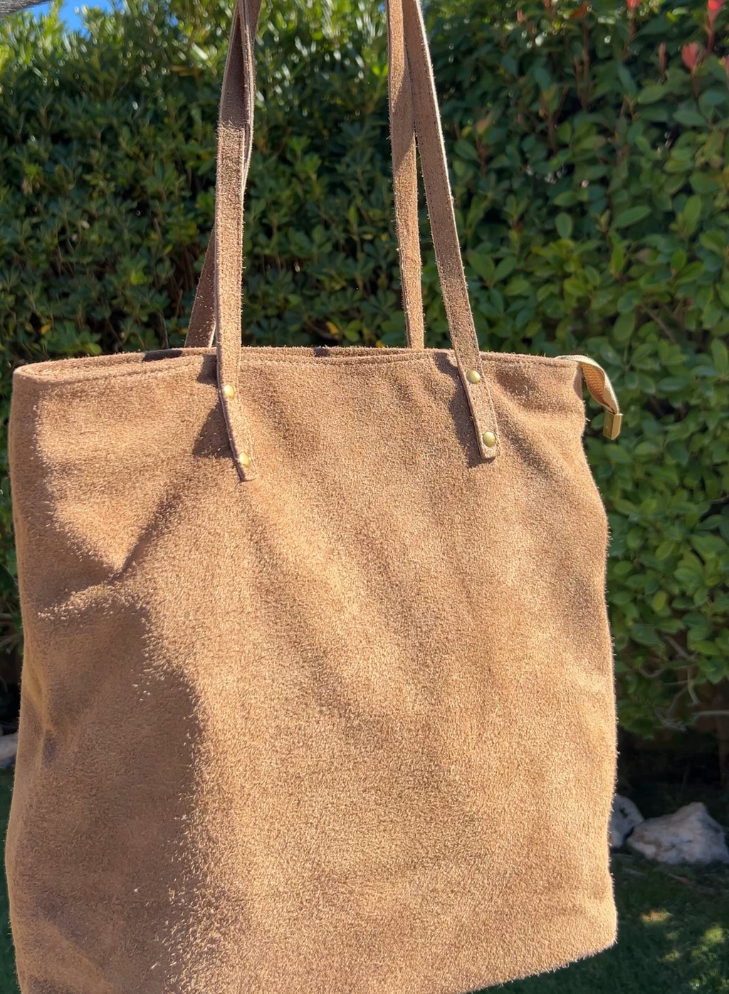 Bolso serraje camel