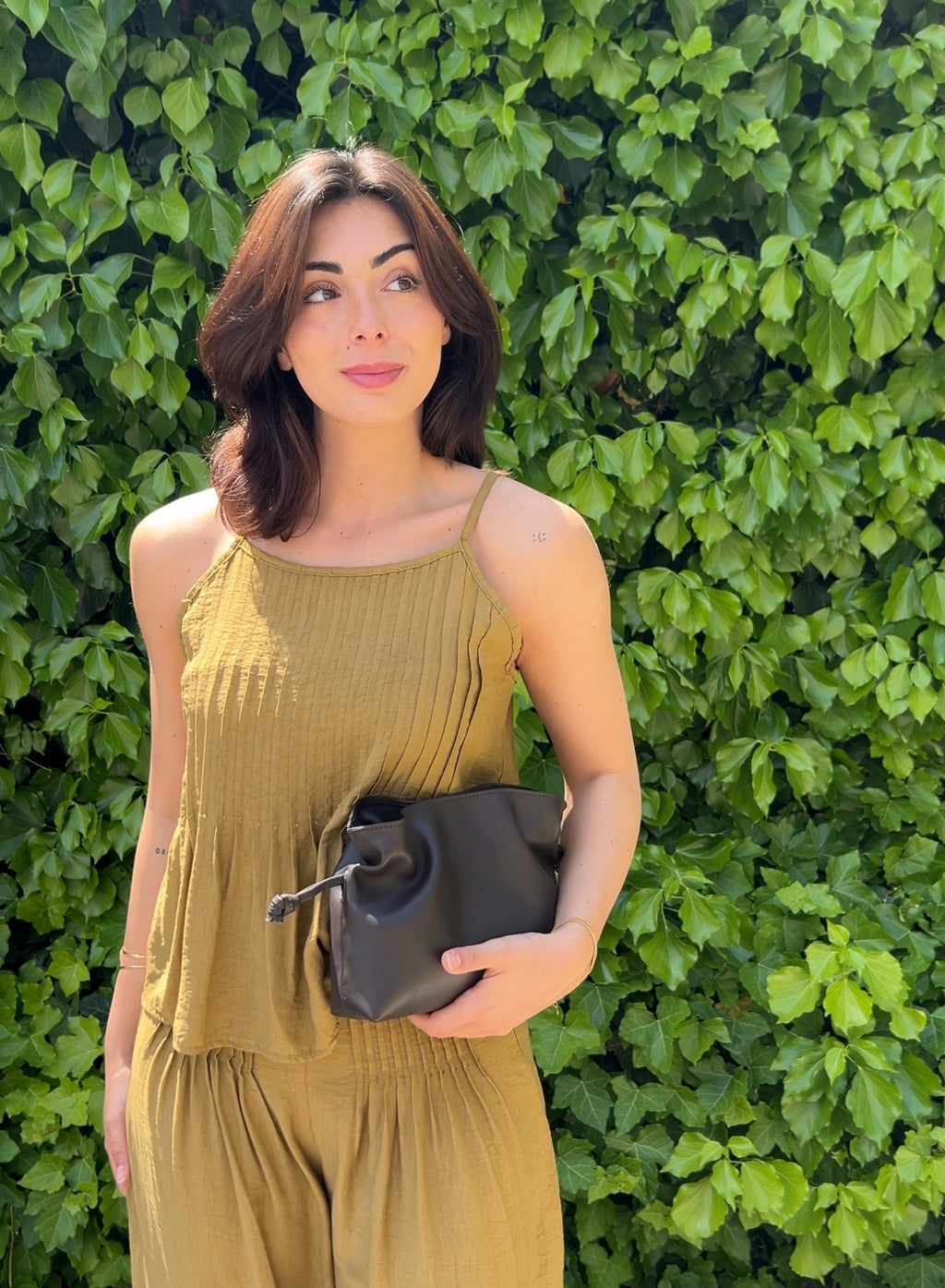 Bolso clutch piel