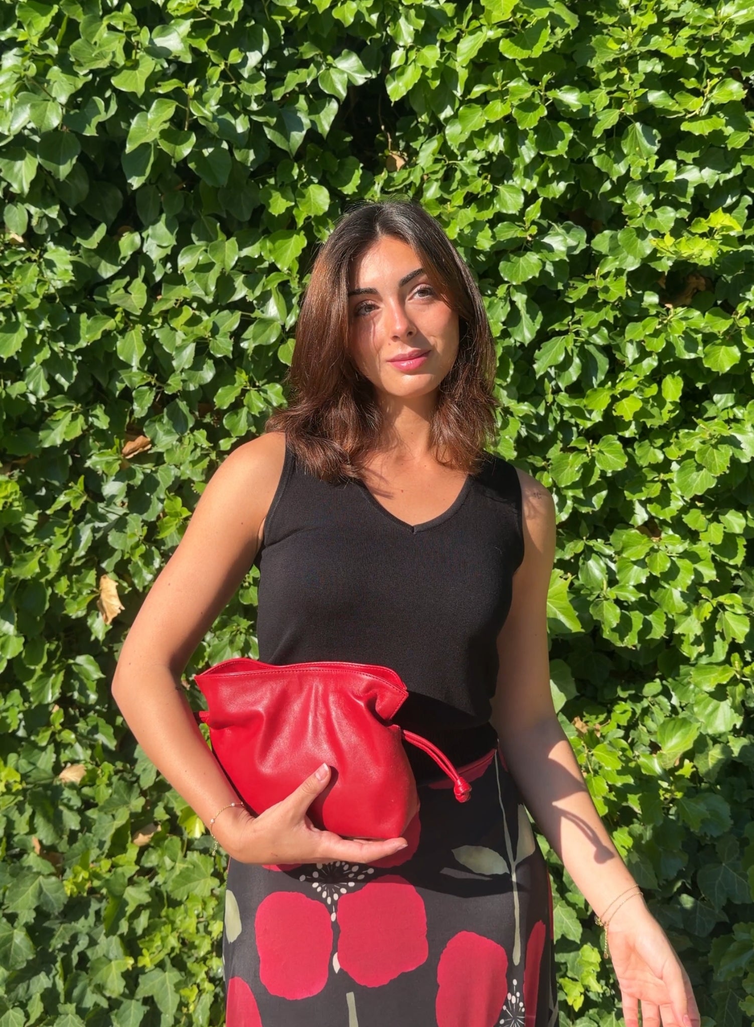 Bolso clutch piel
