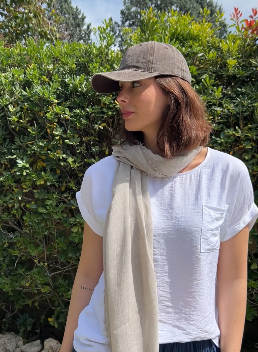 Gorra + pañuelo topo