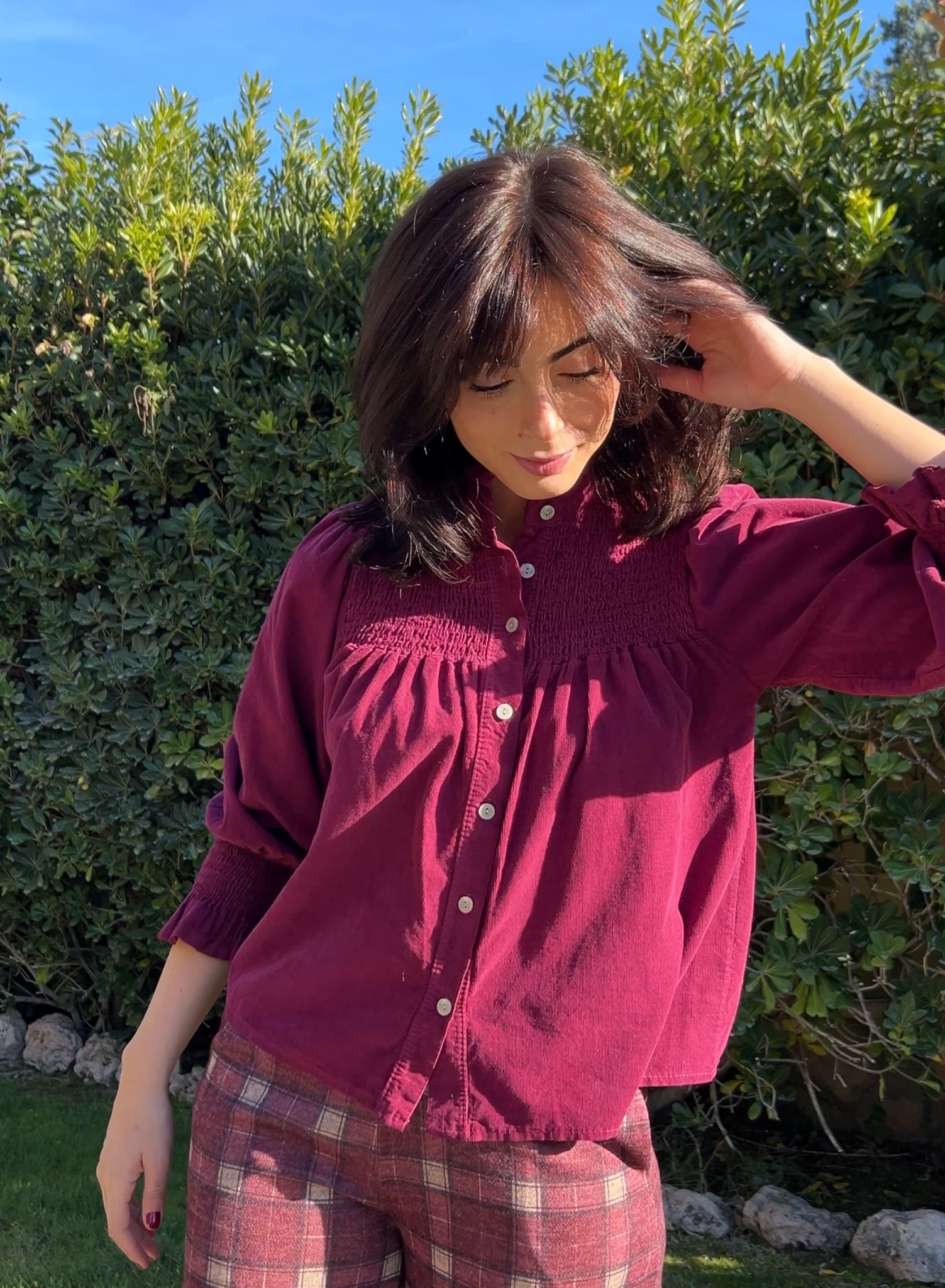 Camisa micropana buganvilla