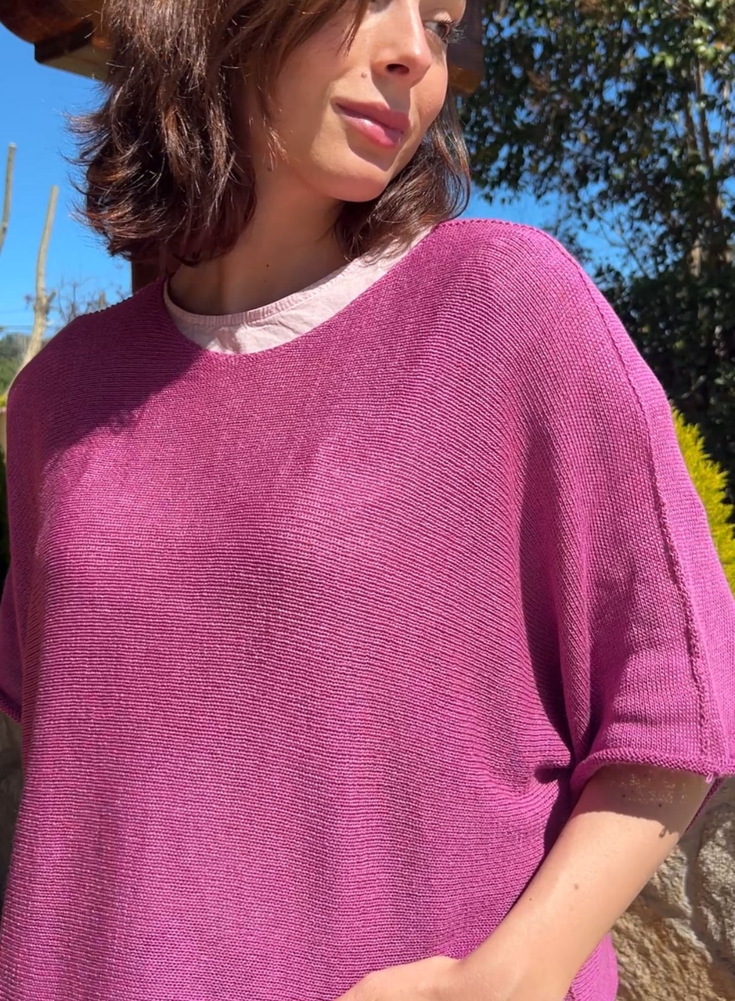 Thin bougainvillea sweater