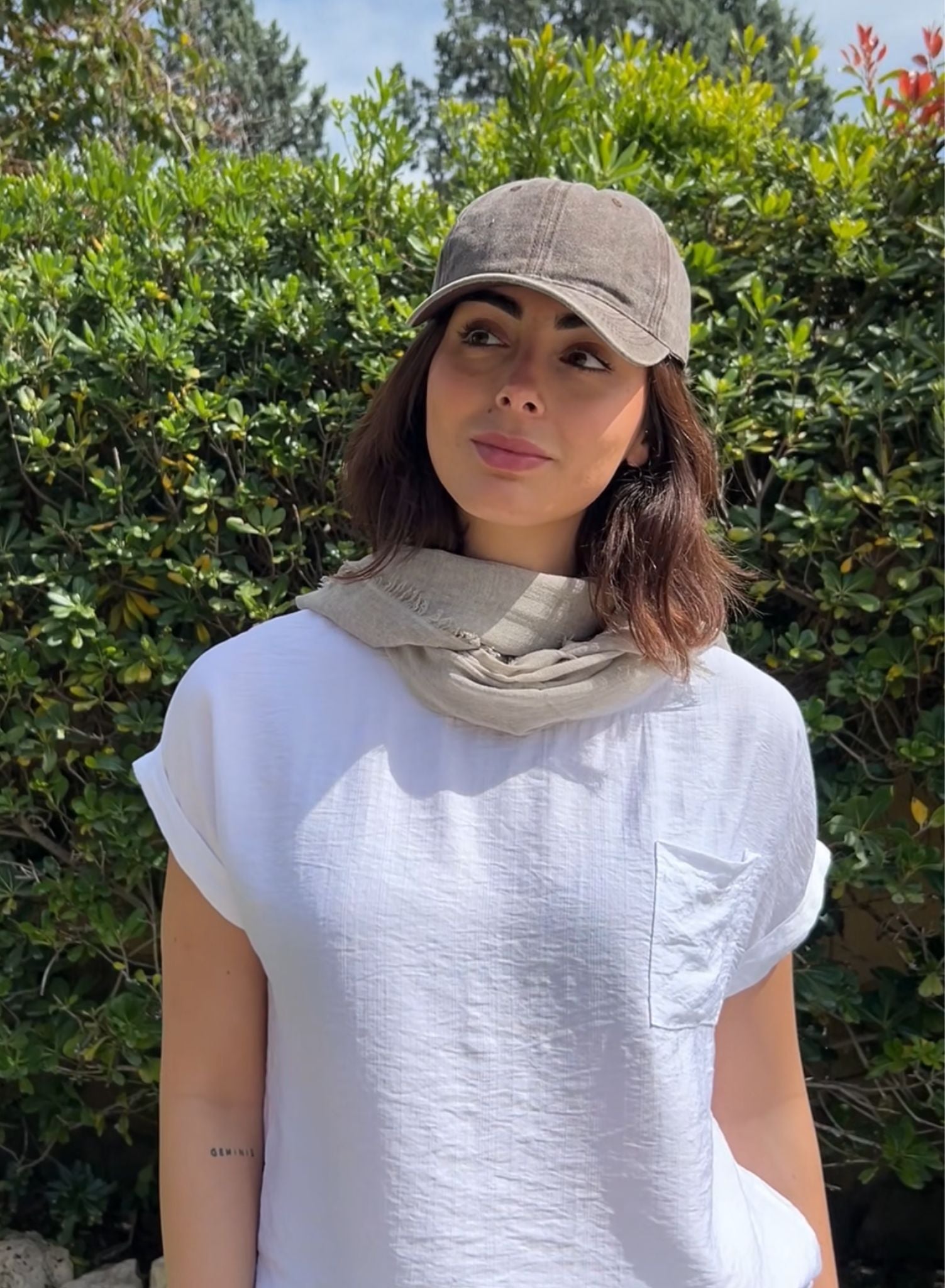 Gorra + pañuelo topo