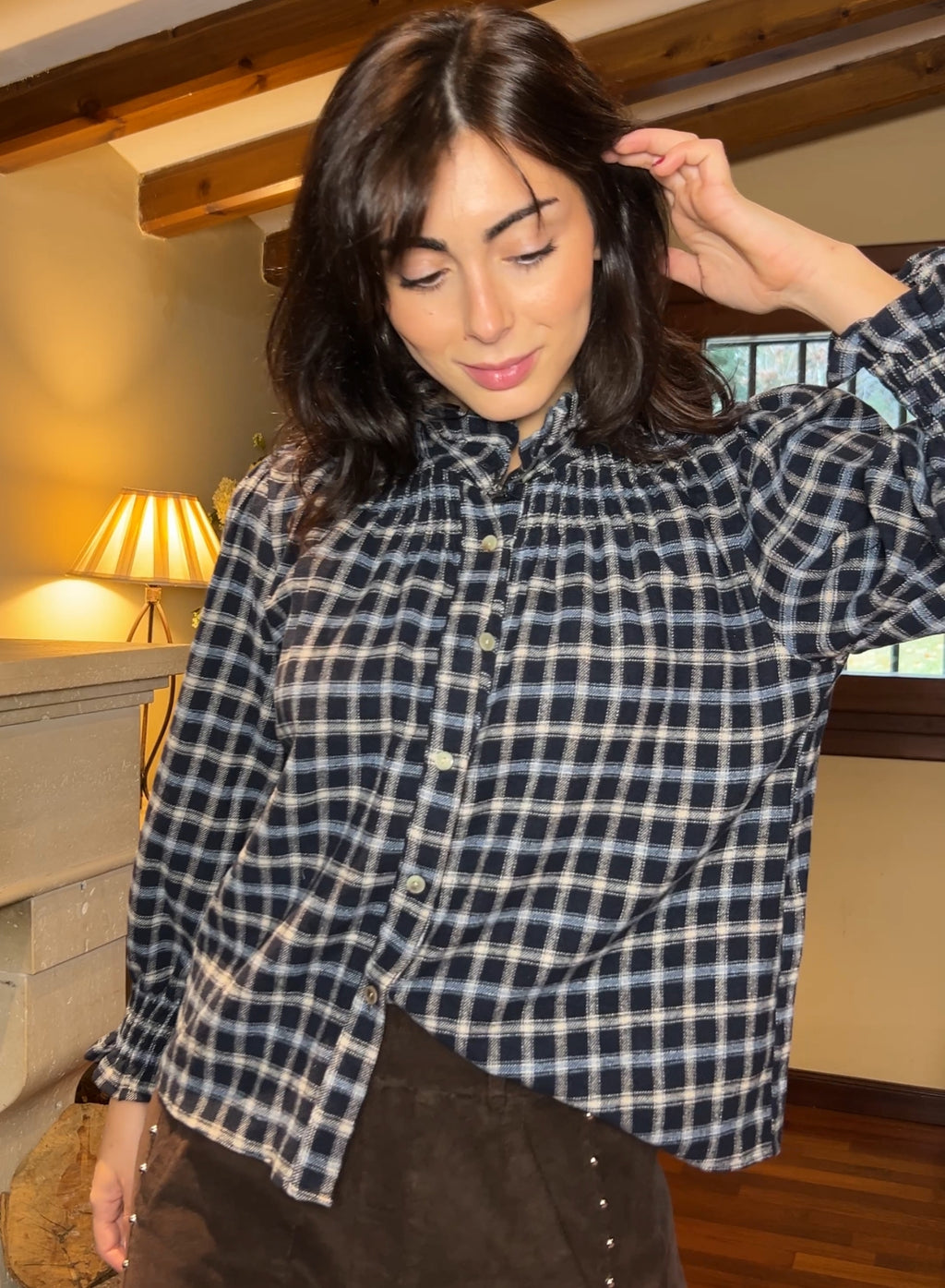 Maroon V-neck sweater