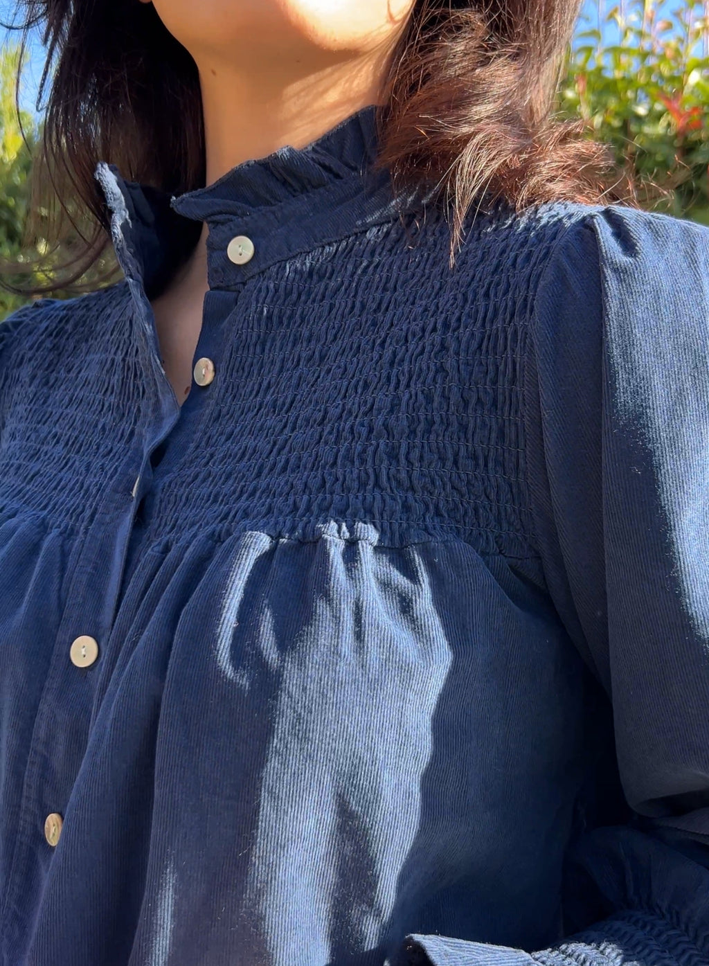 Camisa micropana azul