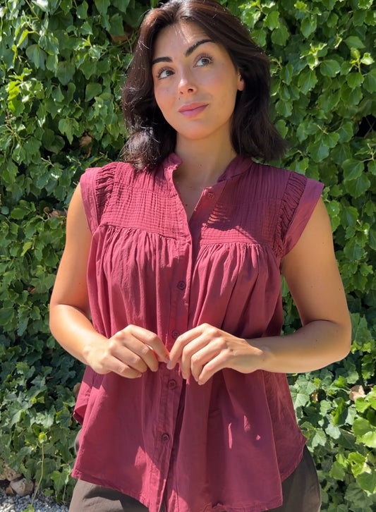 Blusa Salina granate