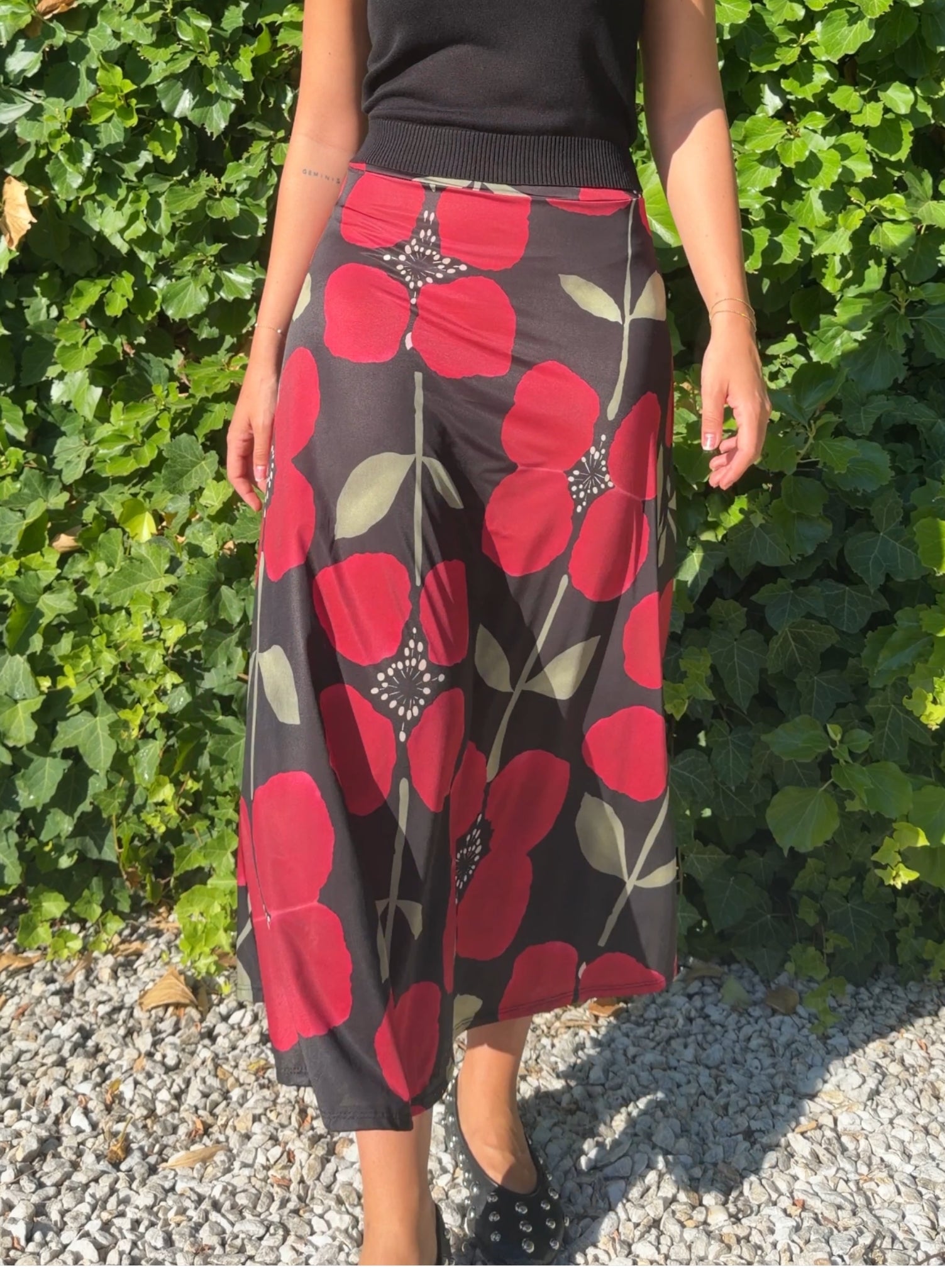 Falda amapola licra