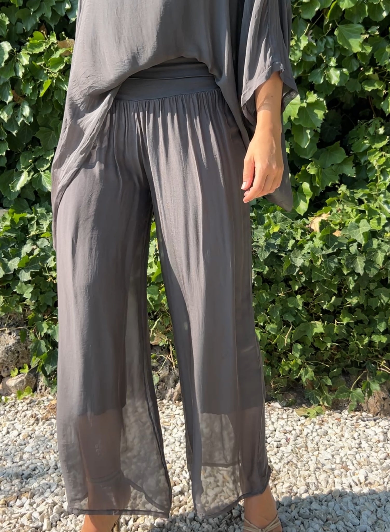 Silk pants