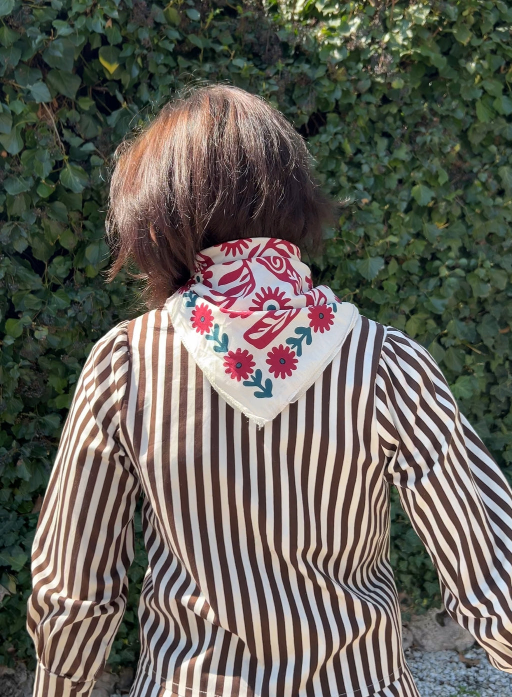 Chaqueta rayas marrón
