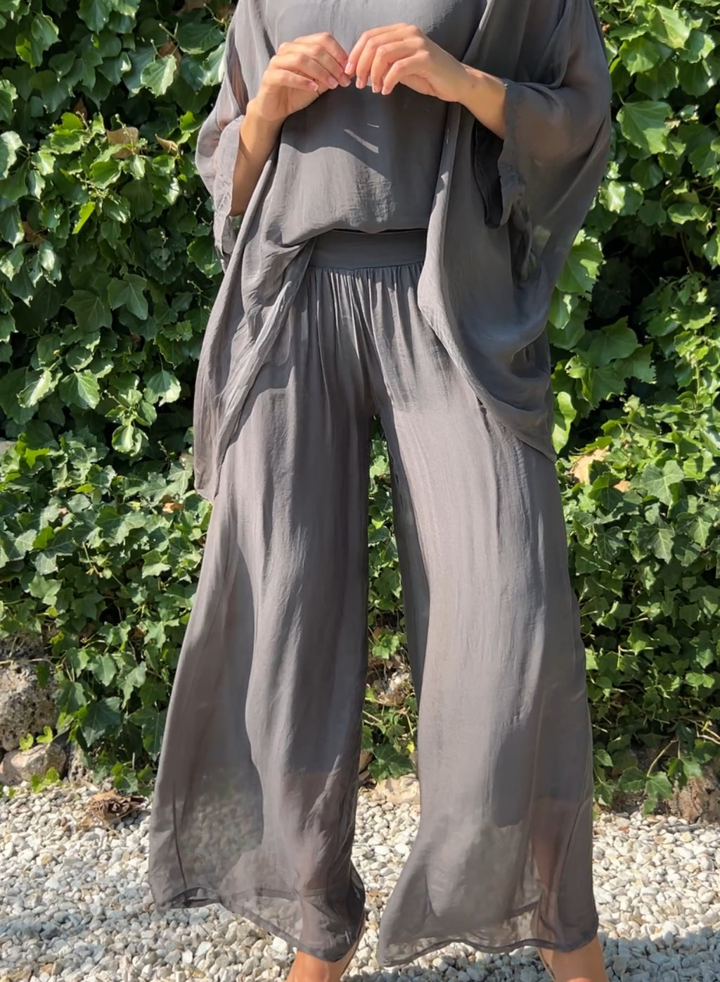 Silk pants