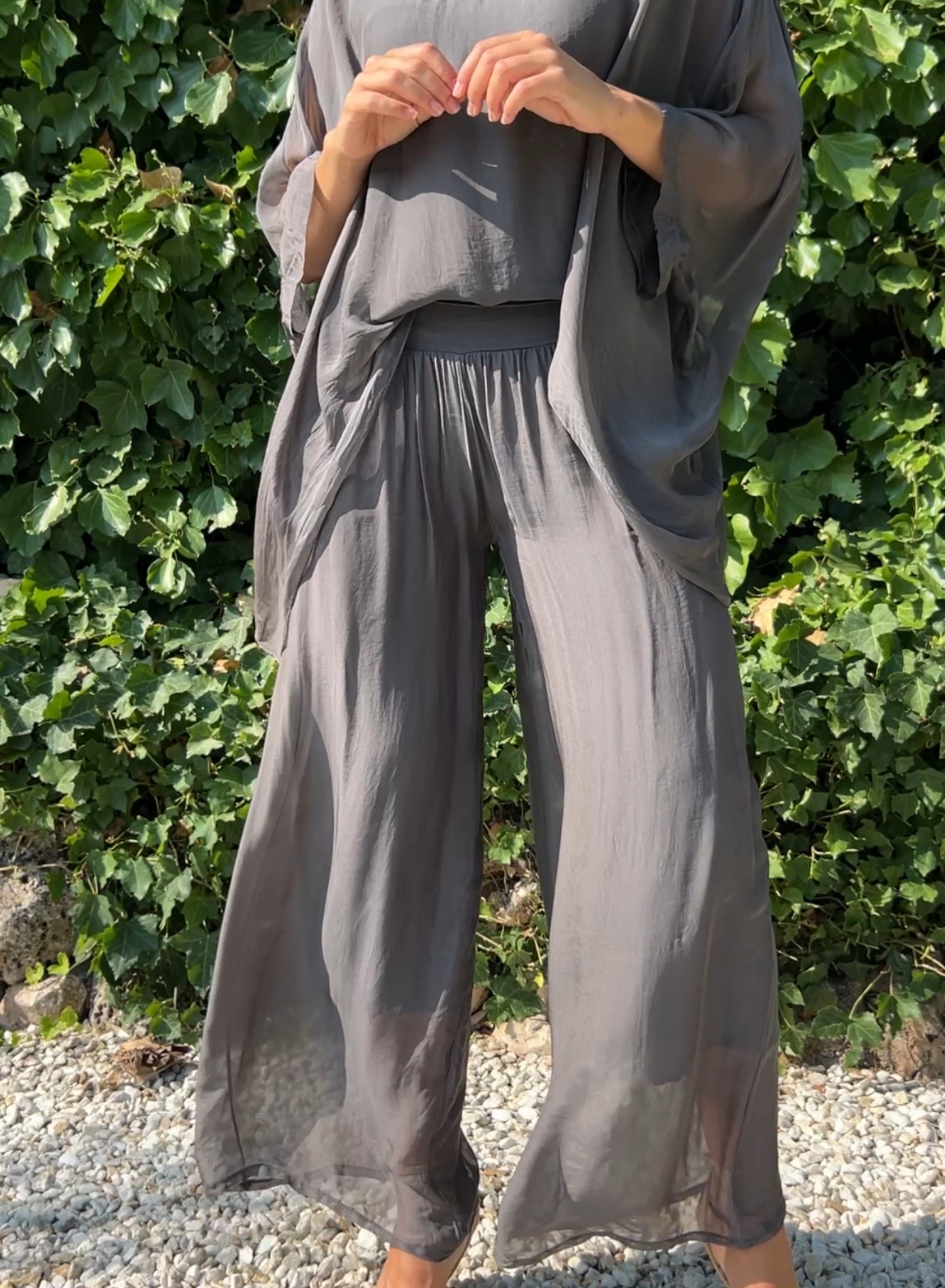 Silk pants