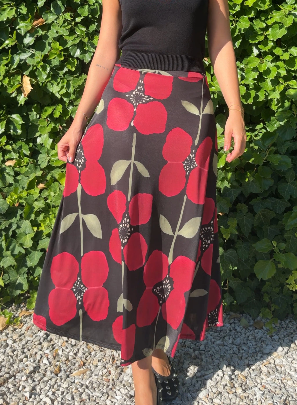Falda amapola licra