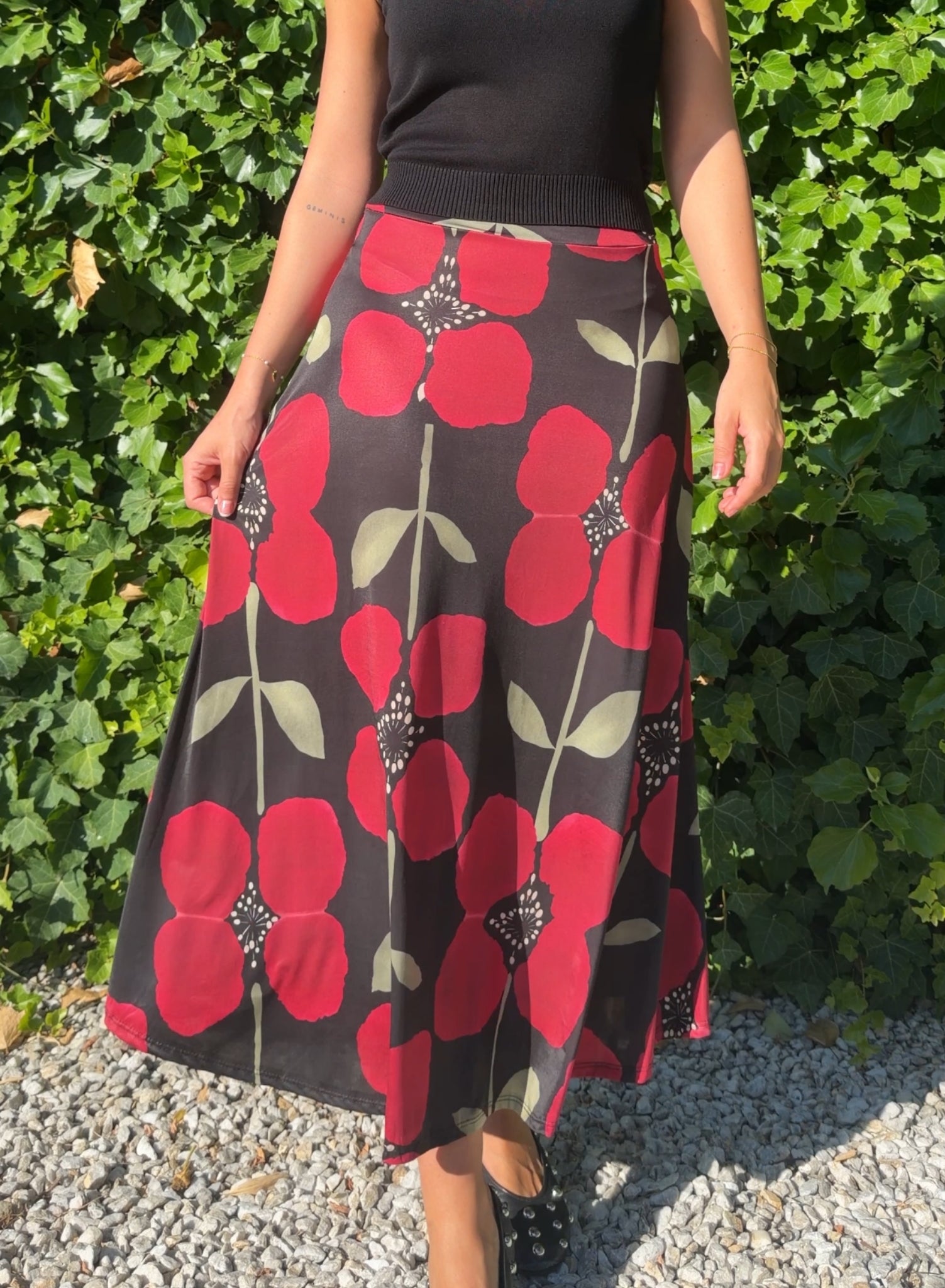 Falda amapola licra