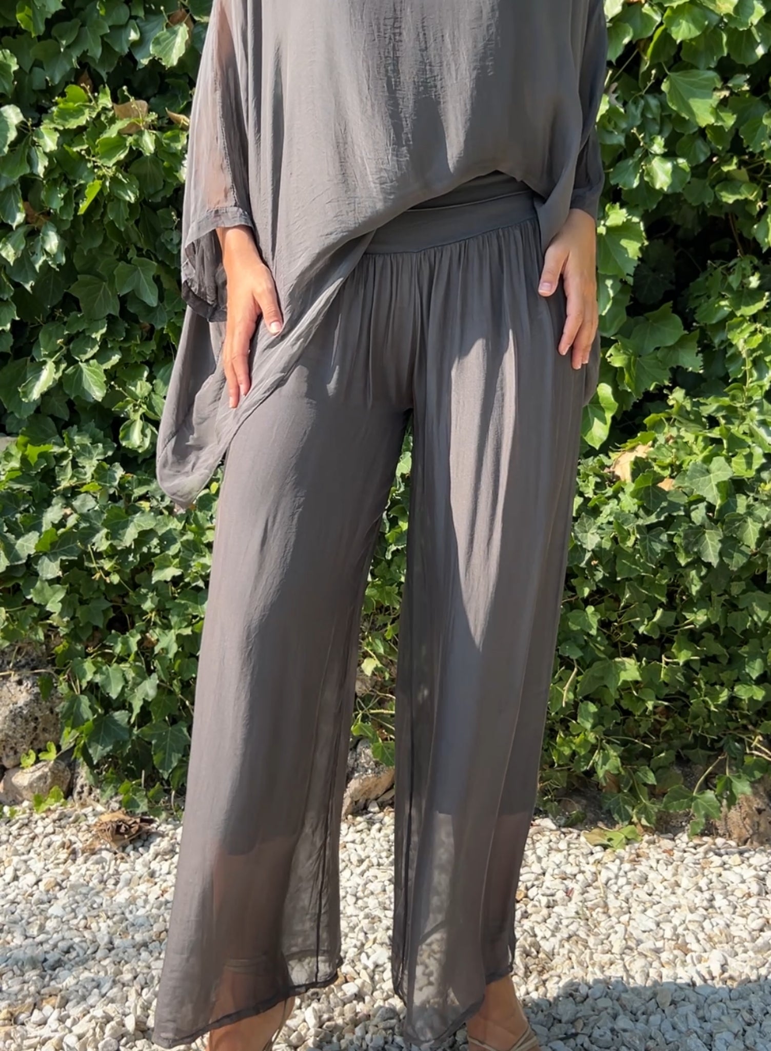 Silk pants