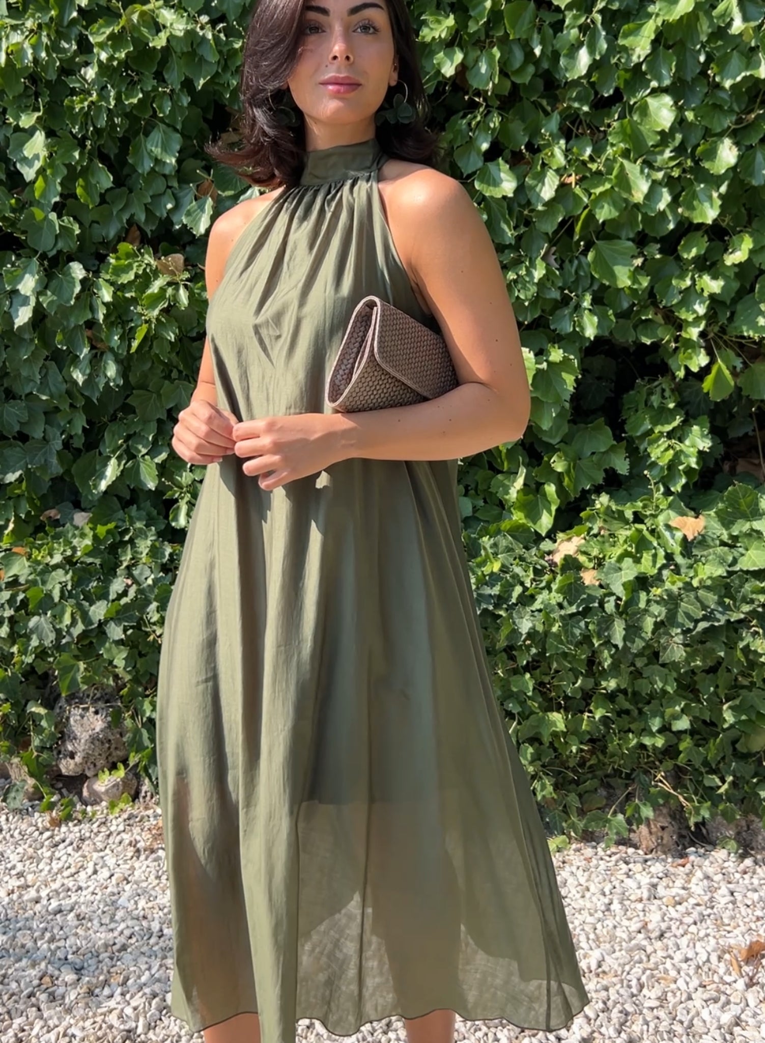 Vestido lazo verde