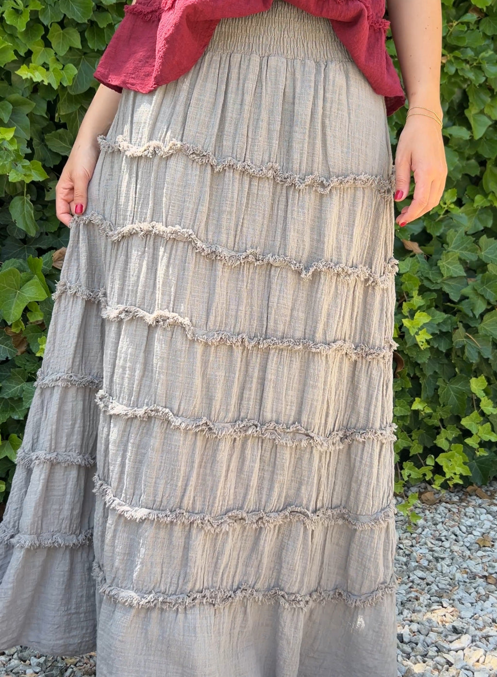 Falda / vestido gris