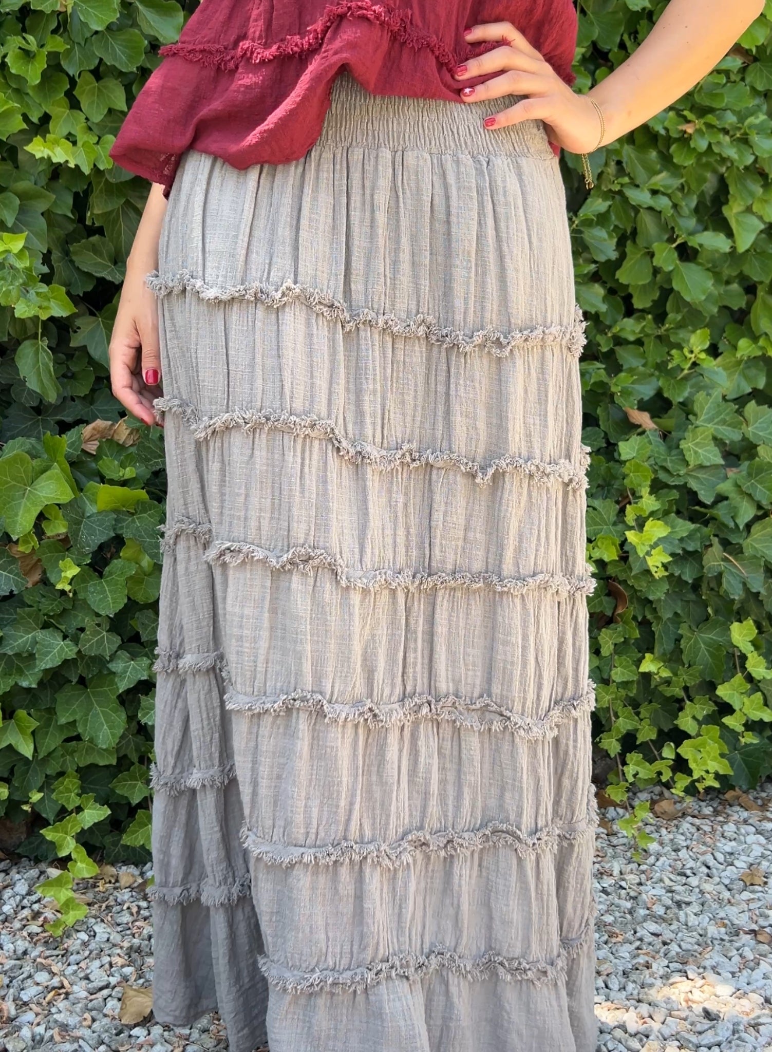 Falda / vestido gris