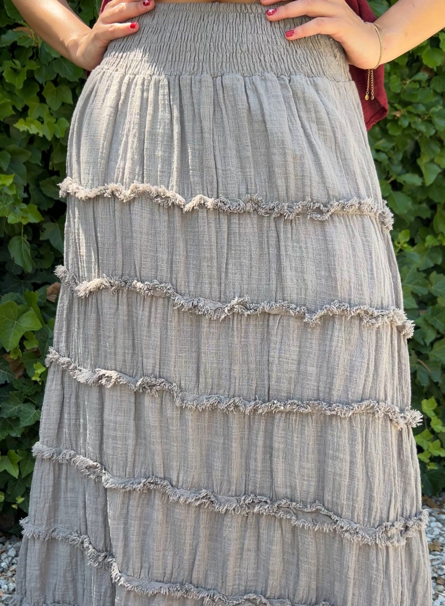 Falda / vestido gris