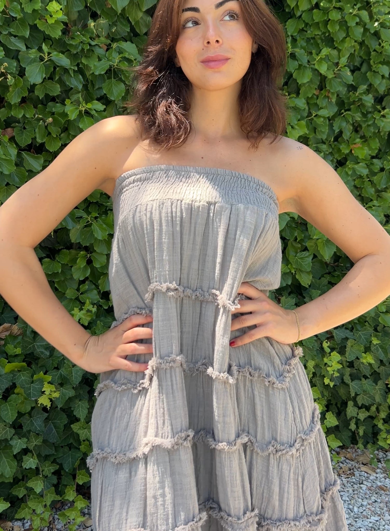 Falda / vestido gris