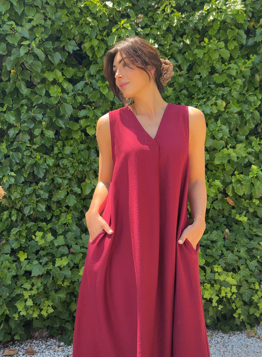 Vestido Violeta fresa