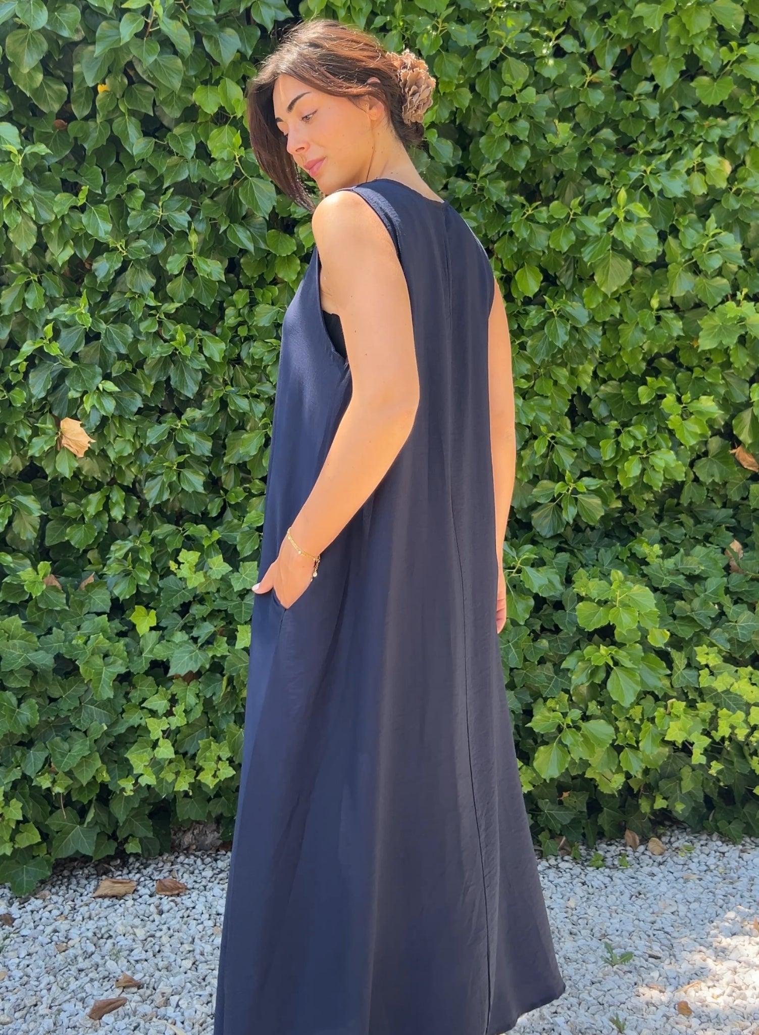 Vestido Violeta marino