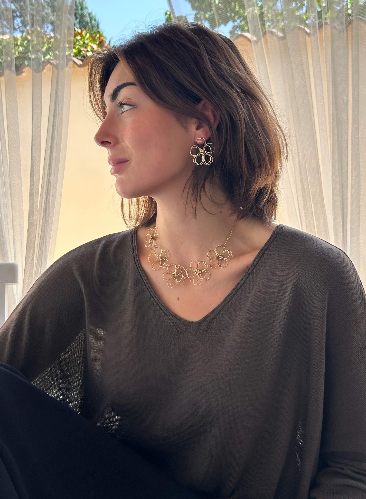 Collar flor