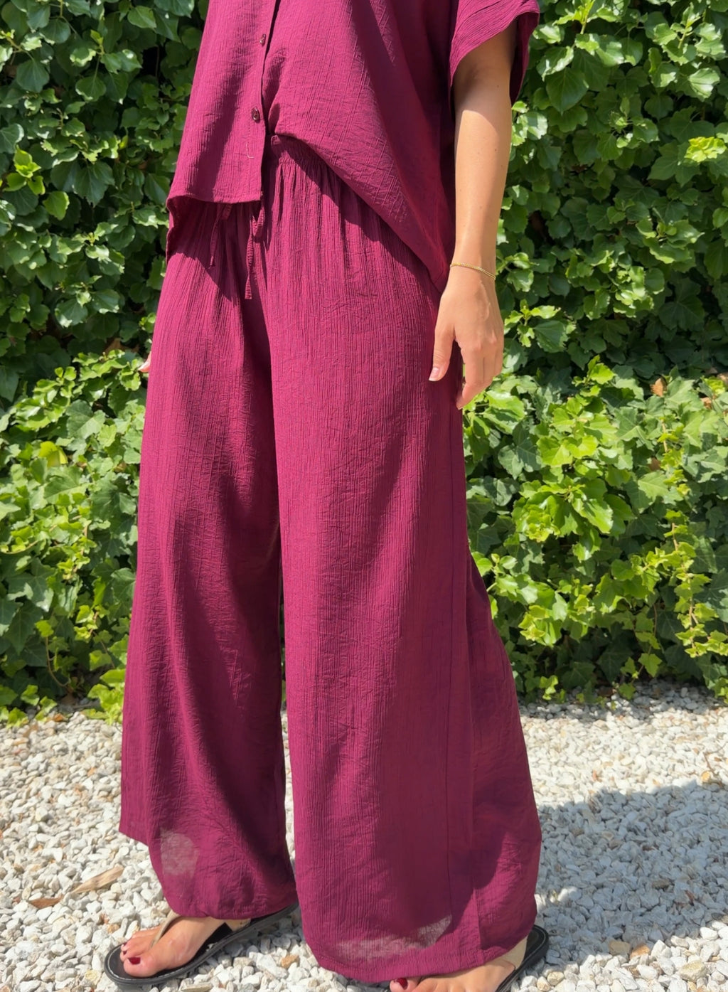 Pantalón Formentera buganvilla