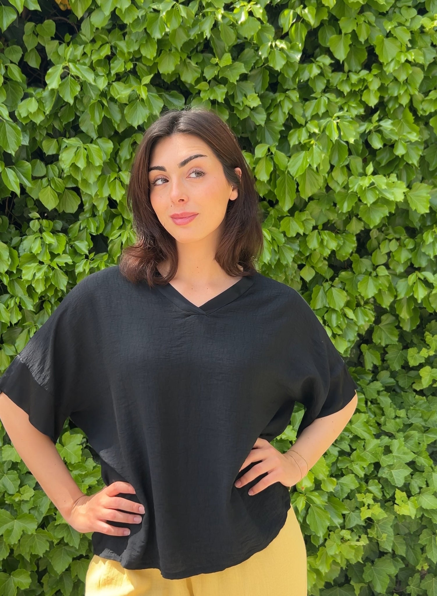 Blusa Japonesa negro