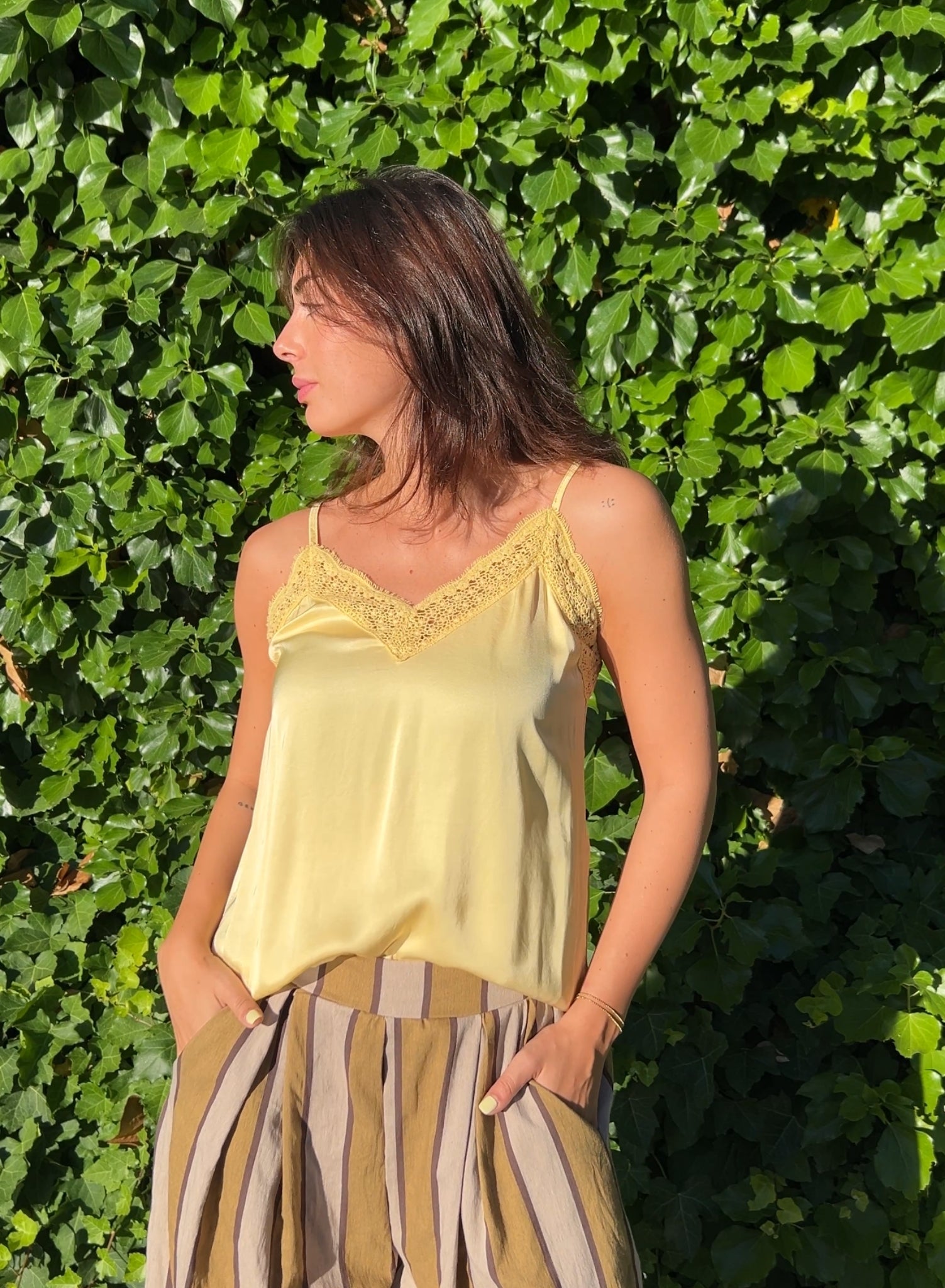 Lencero raso amarillo