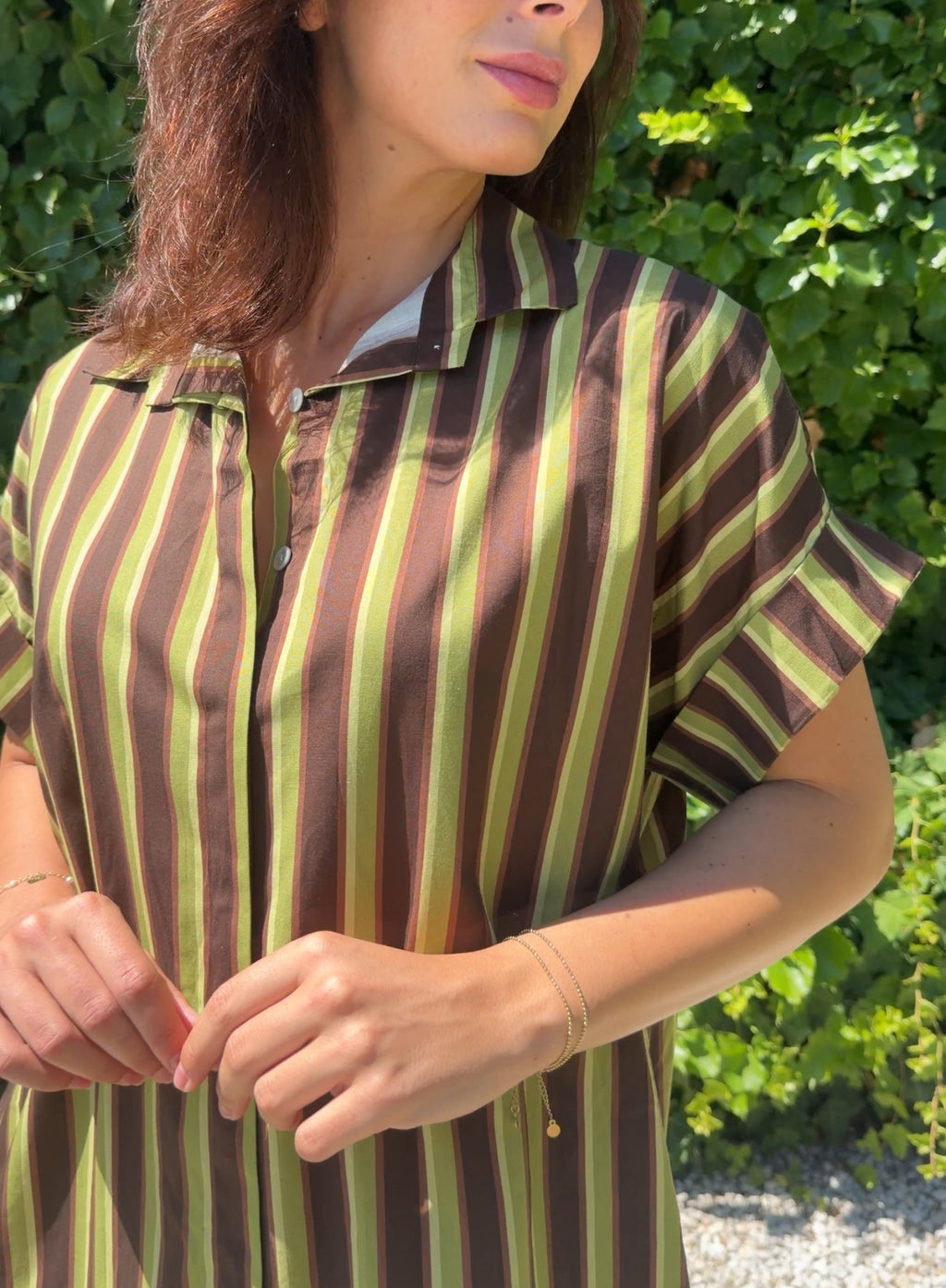 Camisola rayas verde