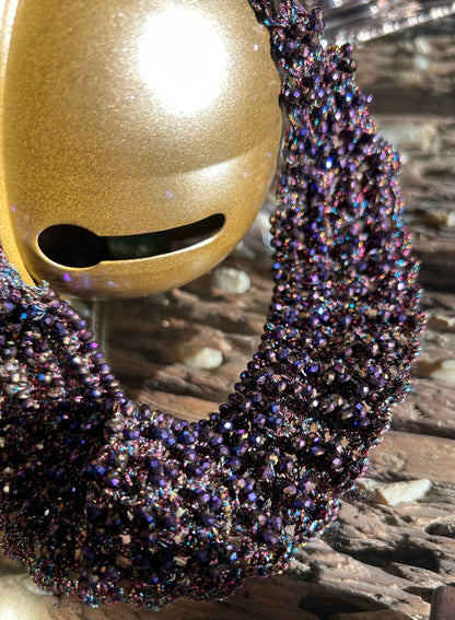 Choker cristal morado