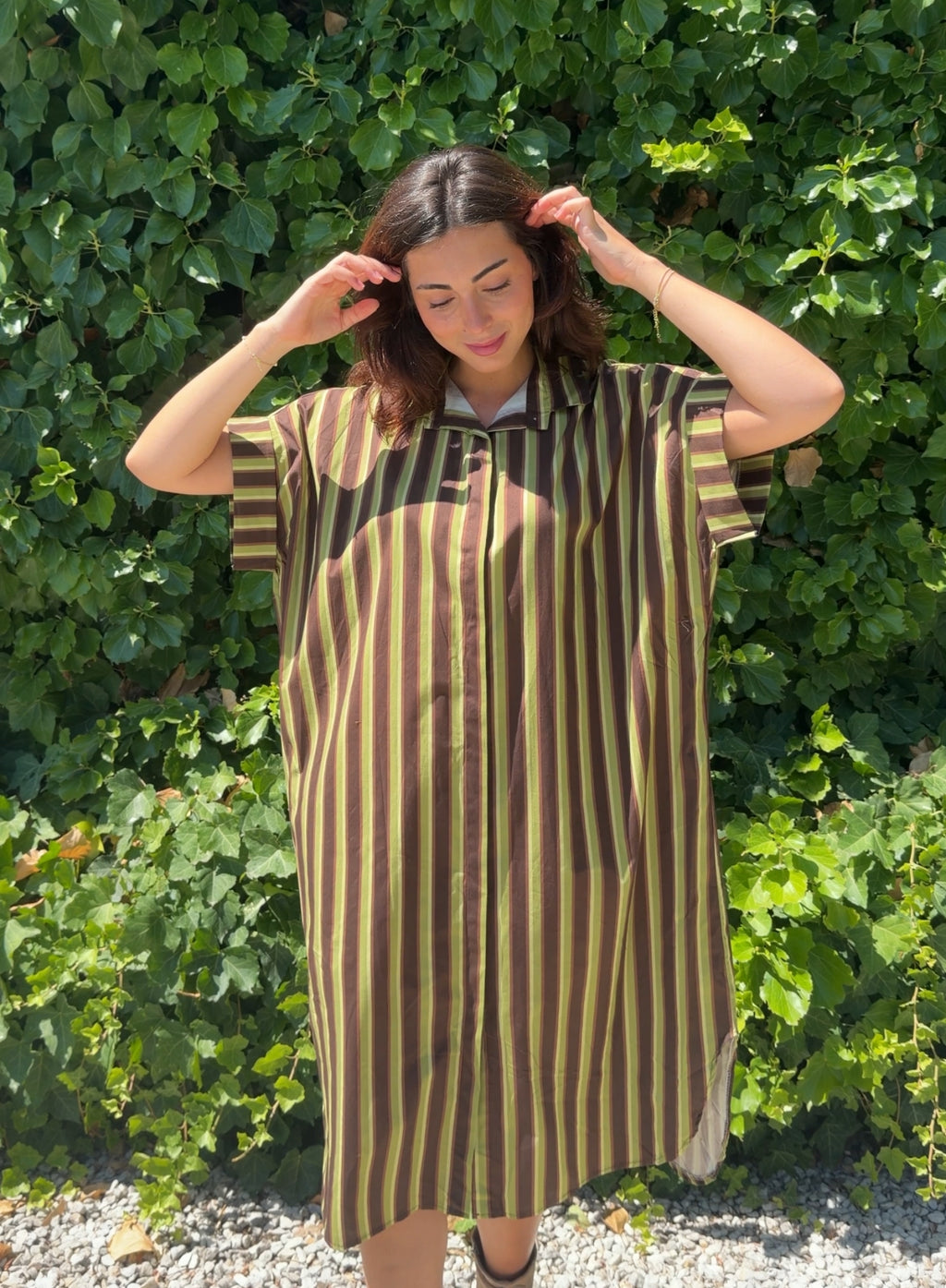 Camisola rayas verde