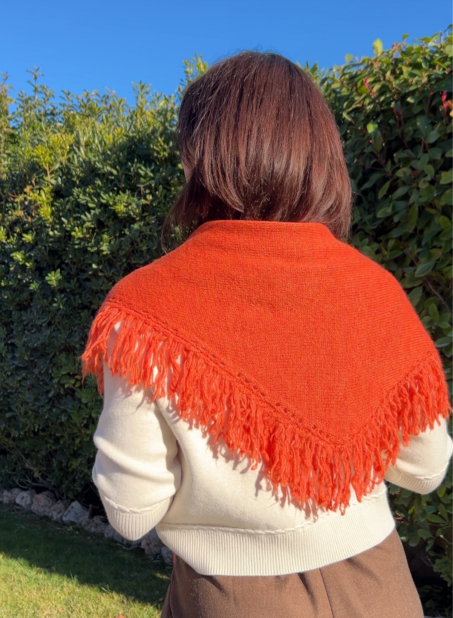 Bandó flecos naranja