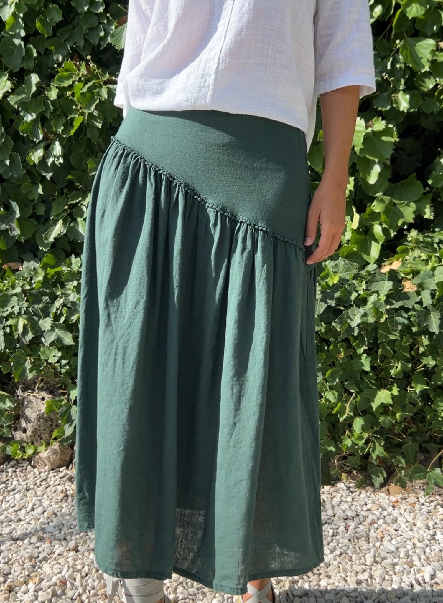 Falda Maravita verde