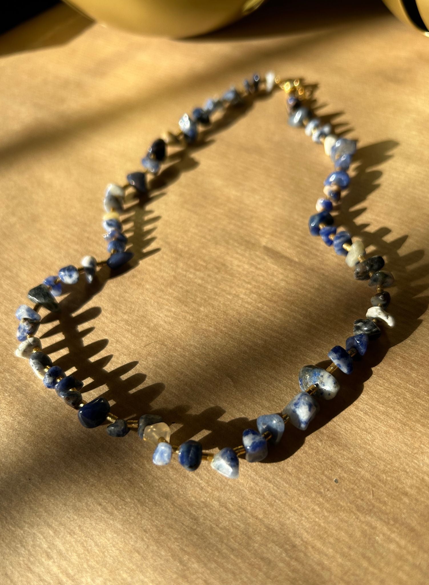 Collar piedras azul
