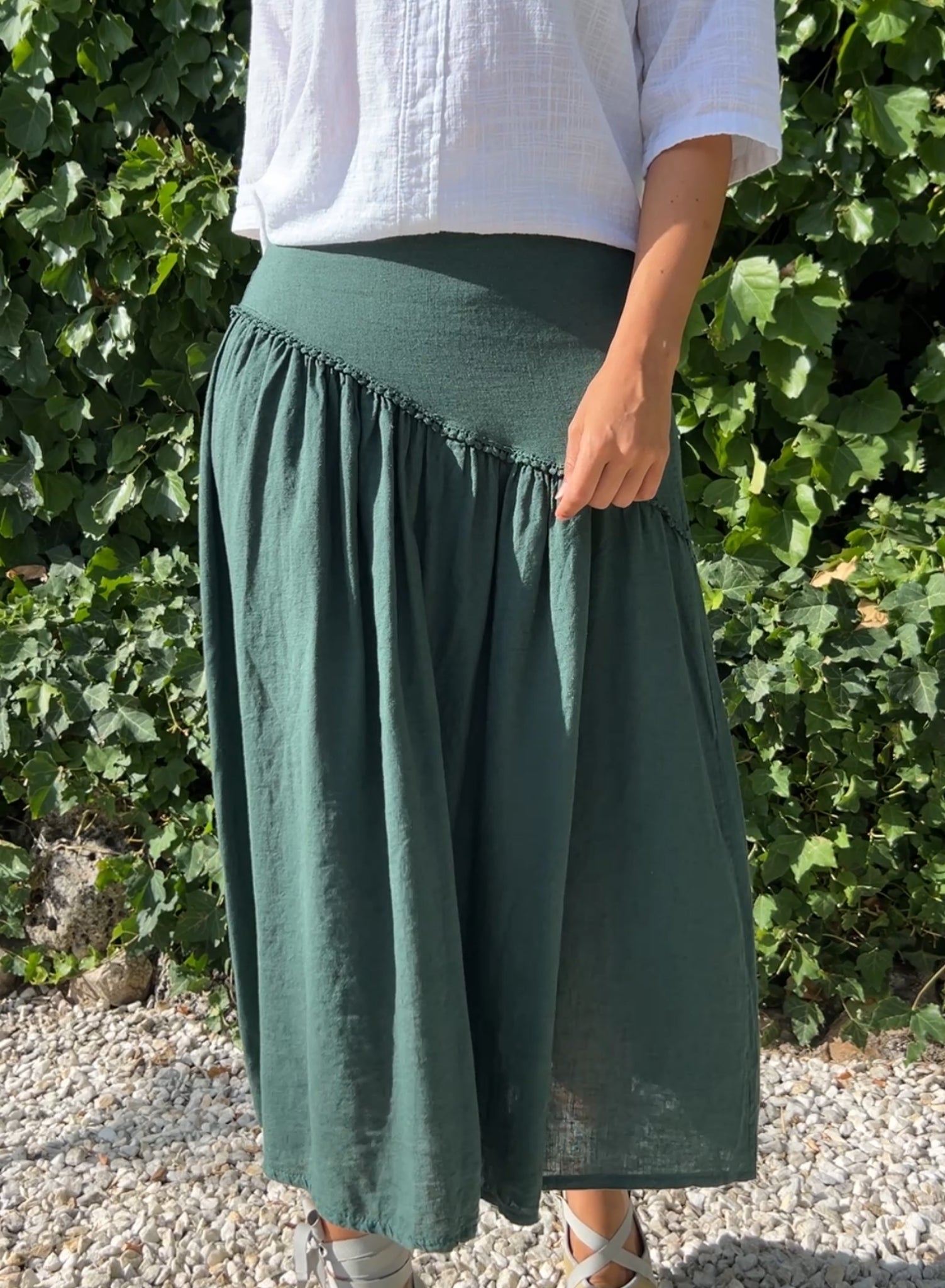 Falda Maravita verde