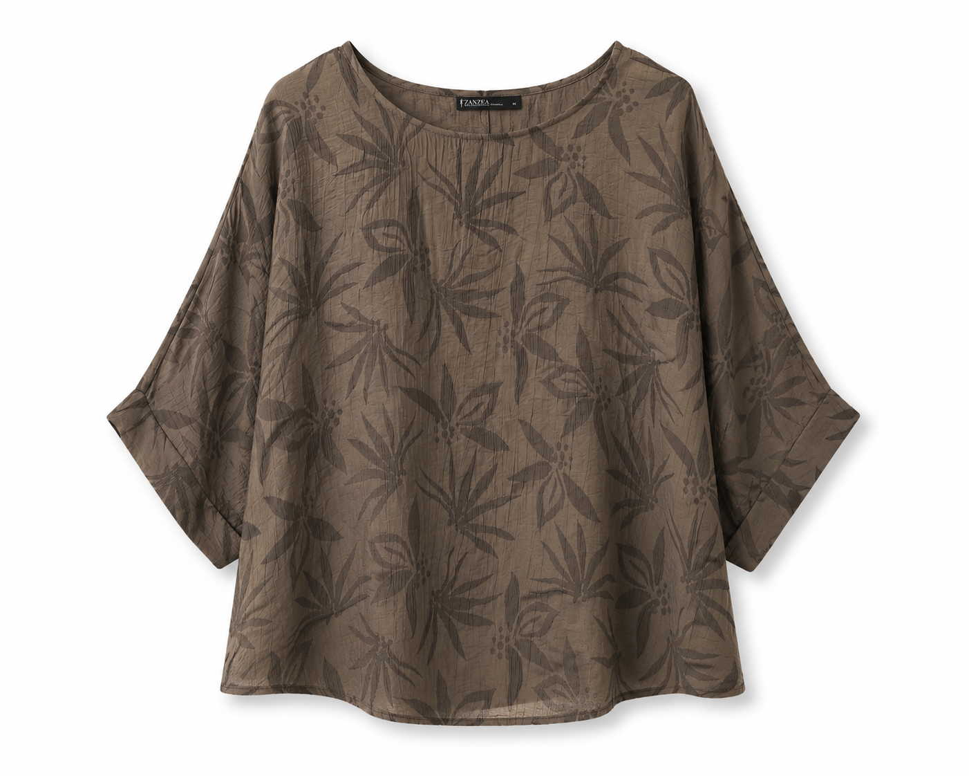 Blusa Hojas choco
