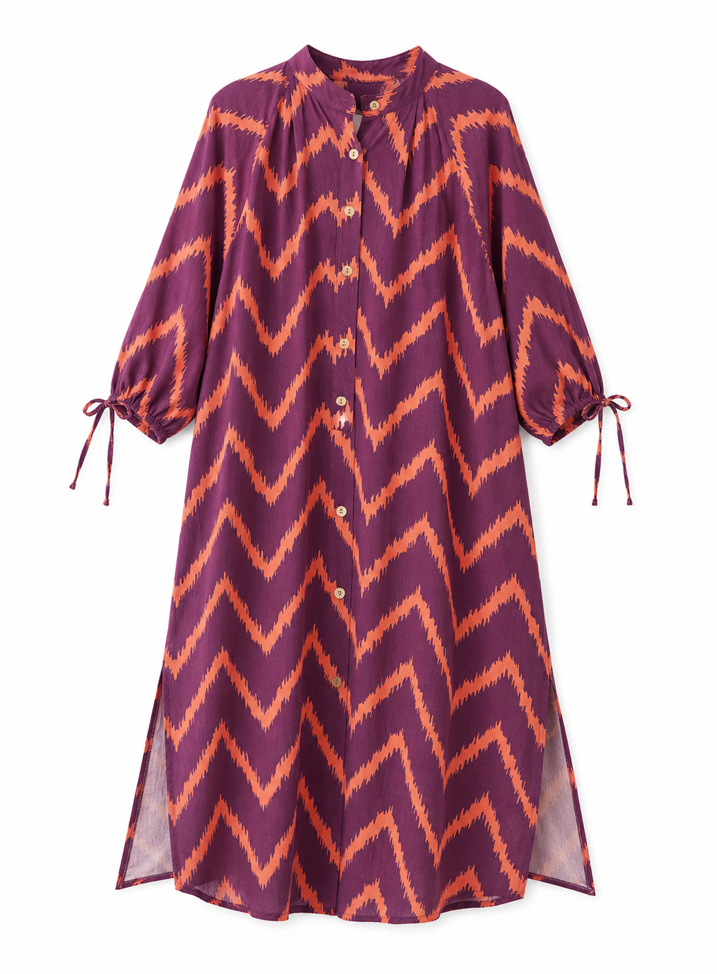Vestido zig zag morado