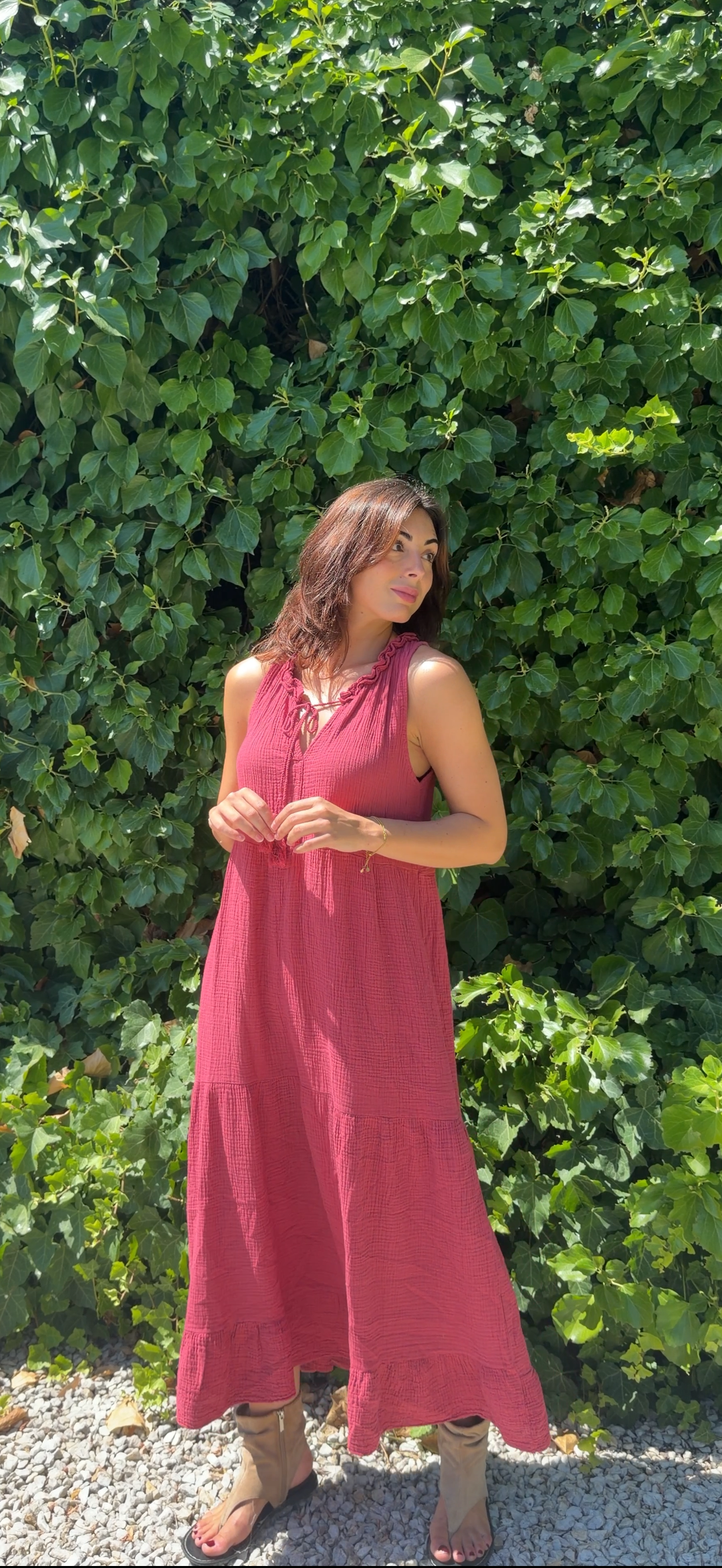 Vestido frambuesa