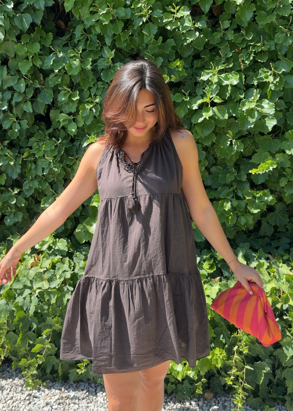 Vestido algodón choco