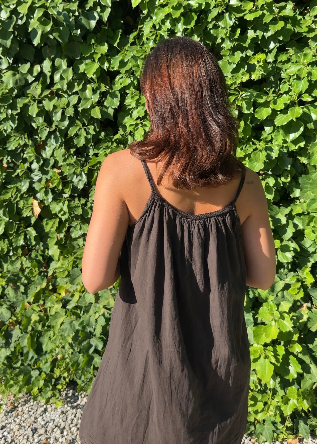 Vestido trenza choco