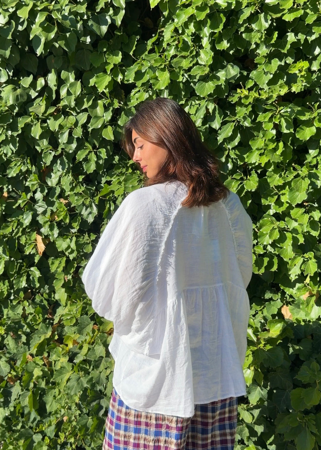 Blusa lino blanco