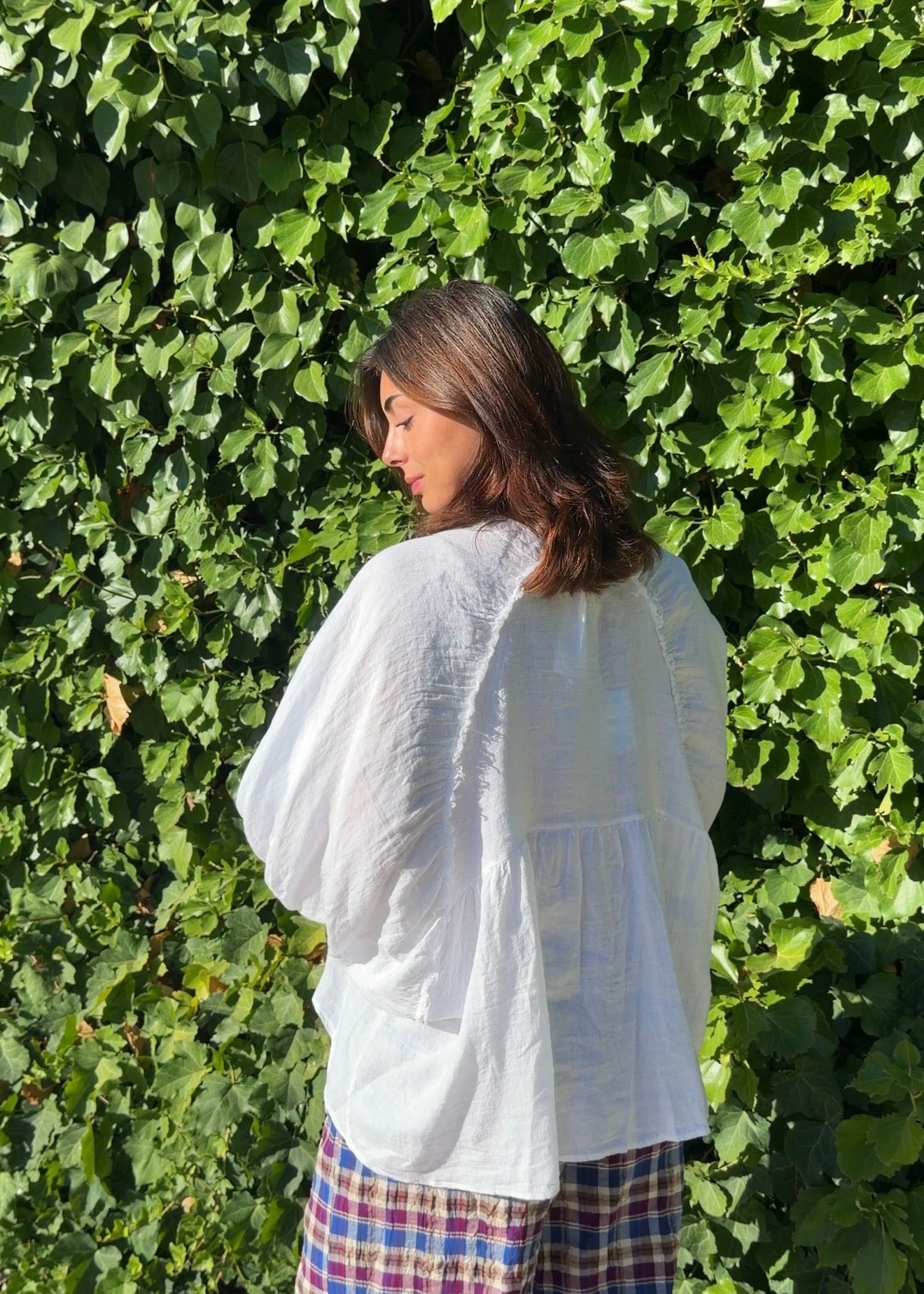 Blusa lino blanco