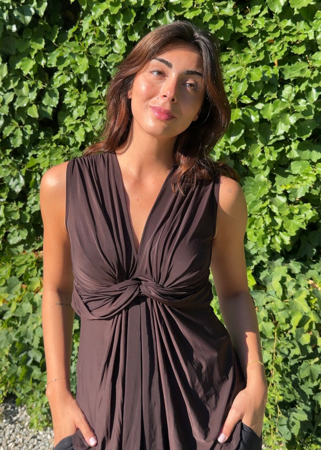 Top licra choco