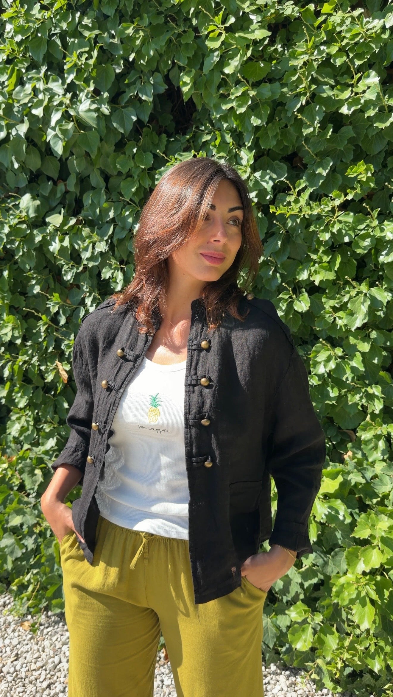 Chaqueta marinera negro